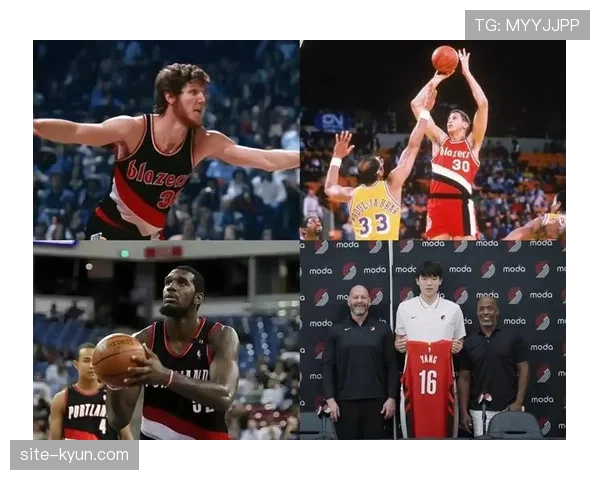 现场镜头：开拓者新秀中锋完成封盖后迅速参与快攻，展现现代内线风格